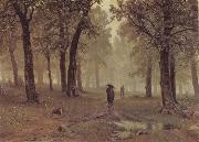 Ivan Shishkin Rain in an Oak Forest oil painting reproduction
